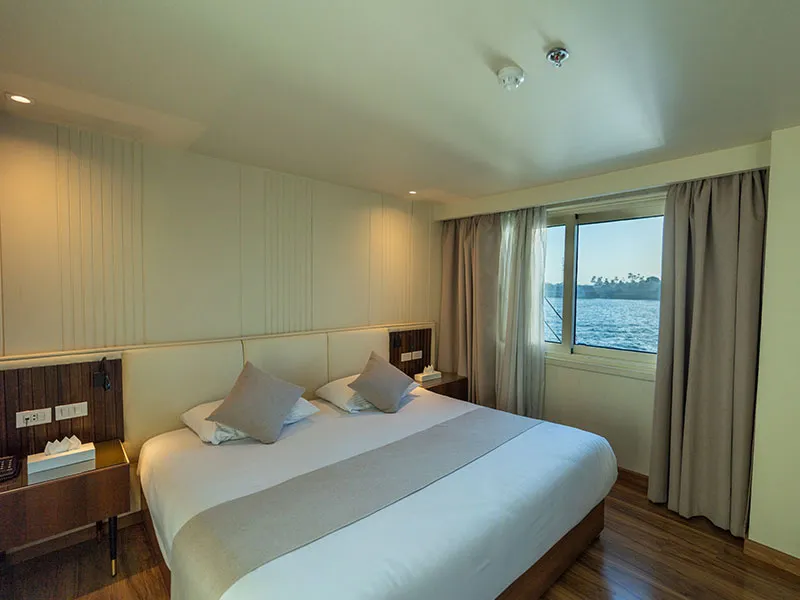 Cabin aboard the Golden Boat Nile Cruise Nile cruise